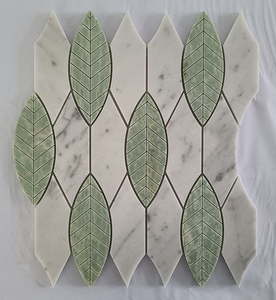 Azulejo de mosaico Waterjet de mármol moderno <span class=keywords><strong>Parquet</strong></span> de 10mm para paredes interiores para apartamentos <span class=keywords><strong>Precio</strong></span> por metro cuadrado Gráfico disponible - Product Image 3