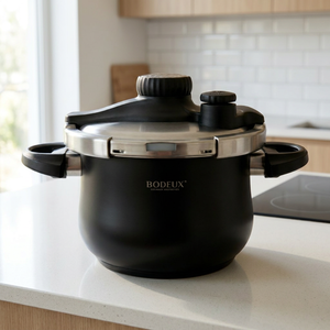 Casserole à cuisson rapide moderne brevetée Bodeux, <span class=keywords><strong>autocuiseur</strong></span> en acier inoxydable, écologique, compatible gaz et induction, cuiseur à <span class=keywords><strong>riz</strong></span> commercial 8L - Product Image 3
