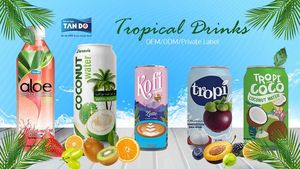 Boisson Tropi Juice 330ml en canette aluminium, 100% purée de fruits, faible en gras, stérilisée, fraîchement pressée, saveurs mangue, fruit de la passion, pastèque - Product Image 4