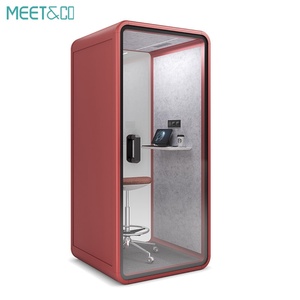 Cabinas Acústicas Modulares Modernas para una Persona, para Llamadas Telefónicas, Nuevas para Oficinas, Almacenes, Villas, Hoteles, Hospitales, Escuelas, de Aluminio - Product Image 4