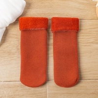 Chaussettes d'hiver chaudes en polaire épaisse sans couture pour enfants, vente en gros
