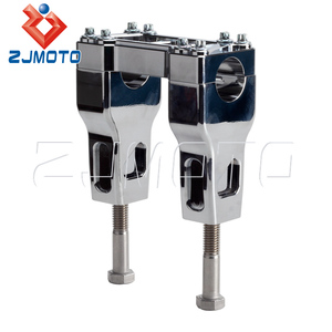 Morsetto superiore monoblocco per manubrio moto da 1-1/8 "per Harley Dyna/Street Bob/Sportster/Softail 18 +/Road King 14 + - Product Image 6
