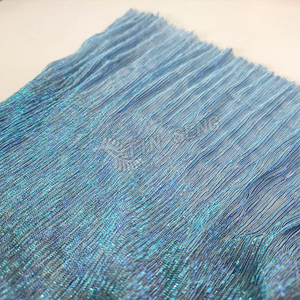 Tul Metálico Plisado que Cambia de Color en Tonos Azules para <span class=keywords><strong>Vestidos</strong></span> de Fiesta - Product Image 6