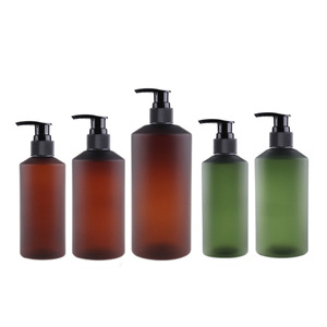 HBC Frosted 100ML 150ML 200ML 300ML <strong>500</strong> ML Round Sloping Shoulder Hand Wash <strong>Bottle</strong> <strong>Plastic</strong> Cosmetic Shampoo Lotion <strong>Bottle</strong> - Product Image 1