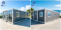 Unité d'exposition de vente pour showroom, maison conteneur extensible de 20 pieds, bungalow en acier de luxe, pliable, portable et relocalisable