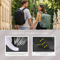 Sac à dos de voyage décontracté minimaliste de grande capacité, personnalisable/OEM, multifonctionnel, imperméable, pour ordinateur portable