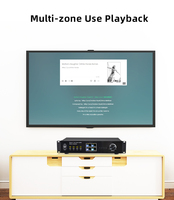 Amplificateur audio Hi-Fi stéréo haute puissance 16x50W 4Ω quatre zones, prend en charge la lecture multiroom DLNA AirPlay Spotify