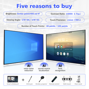 Tableau interactif de tableau blanc interactif DeepLume Pro Max Tableau intelligent pour l'enseignement des écoles de bureau Interactive - Product Image 2