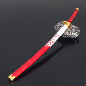 Japon Anime One Piece Blackbeard Pirates <span class=keywords><strong>Shiryu</strong></span> Sword 26cm 41g Jouets En Alliage De Zinc Métal Artisanat Petit Gadget Cadeau Mini Katana - Product Image 5