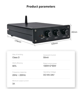 GAP-3116C Recordio ايفي المنزل مكبر للصوت البسيطة الصوت ايفي BT 2.1 قناة Blueteeth 4.0 الرقمية الطاقة الفئة D مكبر للصوت - Product Image 5