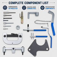 Kit d'outils de calage moteur professionnel pour Renault Megane Clio Scenic Laguna 1.4 1.6 1.8 2.0 16V - Outil d'alignement de distribution principal