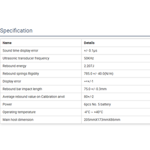 Đa chức năng siêu âm cường độ bê tông <span class=keywords><strong>Tester</strong></span>, bê tông cường độ nén <span class=keywords><strong>Tester</strong></span> - Product Image 5
