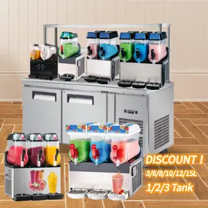 Joint petite macina jus-macchina per-macine <span class=keywords><strong>a</strong></span> granita granita-machine mix & slushy machine granizado commerciale 2 3 bac sorbet - Product Image 1