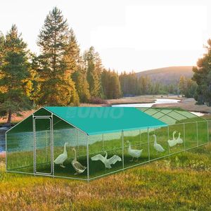 Poulailler Jardin Extérieur Walk-in Volaille Cage Des Champs Facile à Installer Poulailler en Métal - Product Image 5