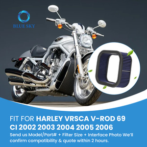 Filtro Aria per Moto Sostitutivo HD-1102 29437-01 29437-01A EO82A6 per <span class=keywords><strong>Harley</strong></span> V-ROD <span class=keywords><strong>VRSC</strong></span> 2002-2006 69CI - Product Image 4