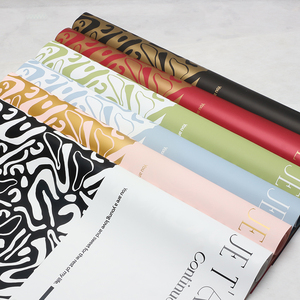 Papier d'emballage floral coréen imprimé graffiti de <span class=keywords><strong>Paris</strong></span>, imperméable, pour bouquets, vente en gros, matériel d'emballage pour fleuristes - Product Image 3
