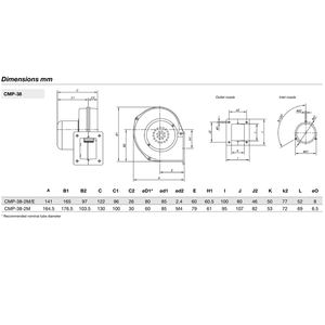 Ventiladores centrífugos de presión media de entrada simple SODECA con carcasa y impulsor de chapa de acero para secado y transporte. - Product Image 3