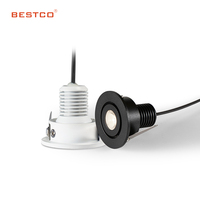 Mini focos LED COB redondos RA90 3W con luz de enfoque integrada antideslumbrante para decoración del hogar Cuerpo de lámpara de aluminio de lujo