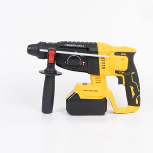 21V 3Ah Lithium Battery 1500W Motor <b>Hammer</b> Drill Rechargeable Cordless Rotary Impact for DIY Projects Battery-powered <b>Hammer</b> - Product Image 1