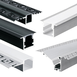 Profilé en aluminium LED pour plâtre, bande lumineuse LED pour cloison sèche, profilé en aluminium pour plâtre, canal diffuseur, vente chaude - Product Image 1