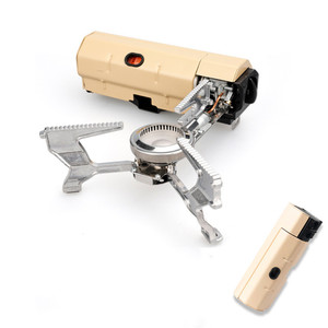 Mini Gas Stove for Camping Factory Wholesale Durable <b>Windproof</b> Mini Gas Camping Stove With Electronic <b>Lighter</b> Hiking Gas Stove - Product Image 4