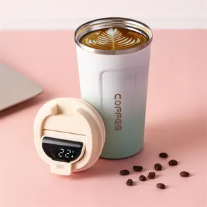 17OZ Stainless Steel Coffee Travel Mug On The Go, Double Walled Insulated Vacuum Coffee Tumbler Cup for Hot/Cold Coffee