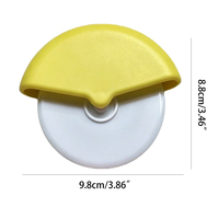 Couteau à pizza rond en plastique personnalisé pour les promotions de restaurants, couteau à pizza rond en plastique