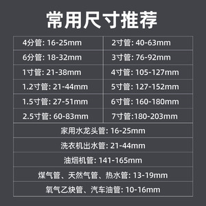 Lichang – pince à tuyau en acier inoxydable, 16-203mm, pour réparation de tuyaux d'eau et de gaz, matériel de construction domestique - Product Image 1