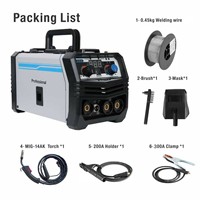 Ling Ba MIGMMATIG-180 Nouvelle Onduleur MMA Portable 3-en-1 120A/220V à Calibre Européen pour Petits Volumes, avec Accessoires