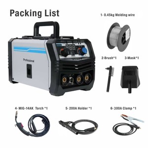 Ling Ba MIGMMATIG-180 Nuevo <span class=keywords><strong>Inversor</strong></span> Portátil <span class=keywords><strong>MMA</strong></span> Tres en Uno de Pequeño Volumen 120A/220V con Accesorios de Calibre Europeo - Product Image 2