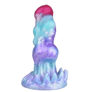 Silicone alien Wolf Dick Barbed Suction Cup <b>Dildo</b> Manual Anal Plug Adult Masturbation Sex Toys - Product Image 1