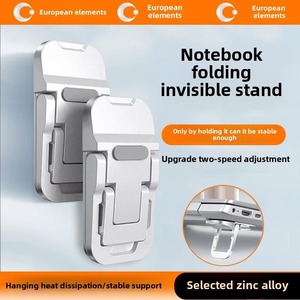 2 Pezzi <span class=keywords><strong>Mini</strong></span> Supporto Portatile per Laptop in Lega di Zinco, 2 Angoli Regolabili, Pieghevole, Invisibile, Supporto per Notebook e <span class=keywords><strong>Telefono</strong></span> Cellulare per Macbook - Product Image 6