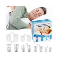 Lot de 8 évents nasaux dispositifs anti-ronflement, solution de ronflement simple pour faciliter la respiration Différentes tailles de dilatateur nasal pour soulager la respiration