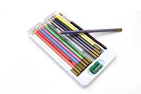 Bview Offre Spéciale – Ensemble de 12 Taille-Crayons Hexagonaux en Tilleul pour Crayons Aquarellables