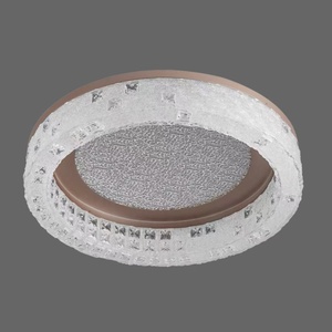 NVC 2026 New Moon Italian Style Minimalist High-end <b>Light</b> Luxury <b>Crystal</b> Ring China Living Room Staircase Bedroom <b>Chandelier</b> - Product Image 1