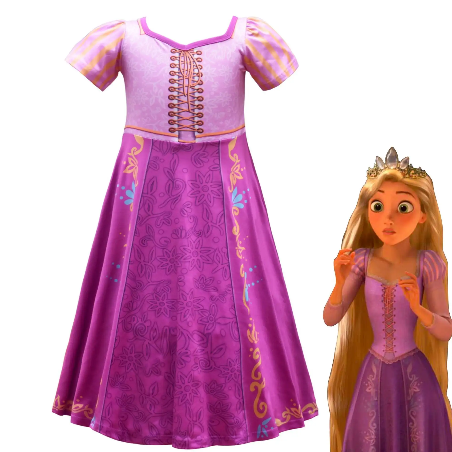 Magic hair Rapunzel cosplay dress princess dress TV & Movie cosplay costume