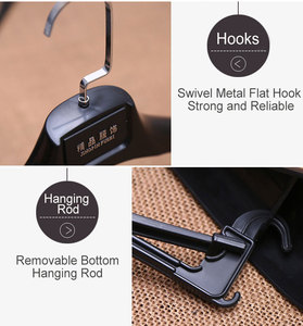 Nhựa phù hợp với móc OEM Thêm rộng vai quần áo màu đen móc - Product Image 5