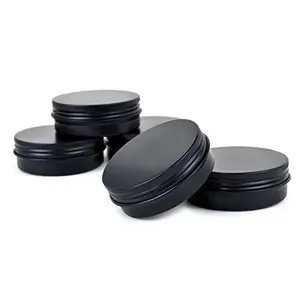 4 Oz Aluminum <strong>Tins</strong> Cans Round Storage Jars Containers Screw Lids <strong>Metal</strong> <strong>Tins</strong> Travel <strong>Tins</strong> Cosmetic Refillable Containers - Product Image 2
