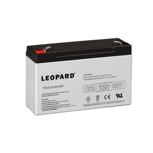 LEOPARD siklus dalam disegel 6v, 10ah 20 jam baterai asam timbal untuk baterai UPS - Product Image 1