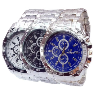 นาฬิกาข้อมือสแตนเลสสตีลสำหรับผู้ชาย ดีไซน์สปอร์ตและธุรกิจ - Product Image 1
