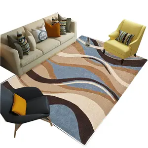 客厅3D豪华印花地毯和地毯高品质地板地毯现代门垫聚酯印花客厅地毯