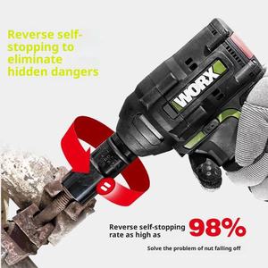 Llave Eléctrica WU279 de Alto Torque con Batería de Litio, Herramienta de Carga Específica para Trabajadores de la Construcción, Pistola de Aire - Product Image 5