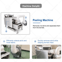 Machine à décortiquer les cacahuètes rouges, les noix de cajou, les arachides, les amandes caramélisées et à découper les flocons de noix de cajou OCEAN