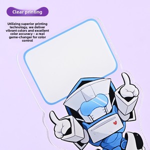 Insegna Acrilica a Forma Umana in Stile Cartone Animato, Ornamenti <span class=keywords><strong>Anime</strong></span>, Espositore Bifacciale Carino, Design Personalizzato, Vendita all'Ingrosso - Product Image 1