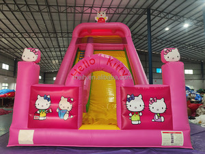 Tobogán Hinchable de Alta Calidad 10x5x8m para Niños con Temática de <span class=keywords><strong>Hello</strong></span> <span class=keywords><strong>Kitty</strong></span>, Uso Exterior, 20 Plazas, Incluye Soplador CE, PVC de 0.55mm - Product Image 3
