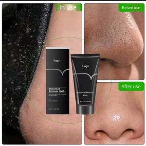 Bamboo Charcoal Pore Vacuum Mitesser Entfernen Sie die cremefarbene schwarze Gesichts maske Peel Off <span class=keywords><strong>Mask</strong></span> Facial Clean ser - Product Image 3