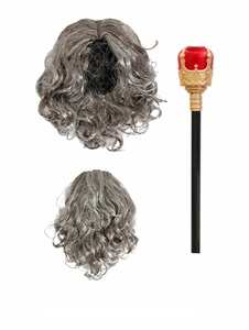 Costume de roi rouge pour enfants d'Halloween, perruques, carnaval, enfants, visage blanc, royaume, prince médiéval, costume de cosplay de roi - Product Image 3