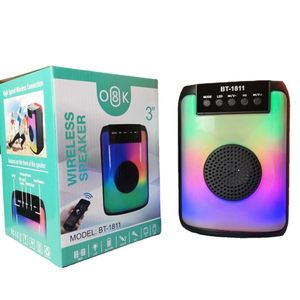 Wireless <b>Speaker</b> BT 1811 3 Inch With <b>Led</b> Light Portable Bluetooth <b>Speaker</b> - Product Image 1