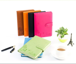 Encuadernación térmica A5 <span class=keywords><strong>A6</strong></span> Cuaderno de cuero PU de tapa dura Logotipo personalizado Diario Cierre magnético 70G Papel a granel Venta al por mayor Regalo Papelería - Product Image 1