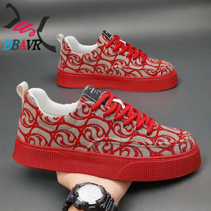 รองเท้าผ้าใบสไตล์ใหม่ปี 2025 สีสันหลากหลาย รองเท้าลำลองสำหรับผู้ชาย - Product Image 6